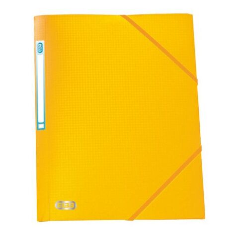 Chemise à élastique 3 rabats plastique Memphis Oxford 24 x 32 cm dos 1,5 cm couleur