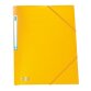 Plastic folder with 3 flaps and elastic band Memphis Elba 24 x 32 cm back 1,5 cm coloured