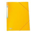 Plastic folder with 3 flaps and elastic band Memphis Elba 24 x 32 cm back 1,5 cm coloured