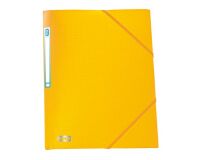 Chemise à élastique 3 rabats plastique Memphis Oxford 24 x 32 cm dos 1,5 cm couleur