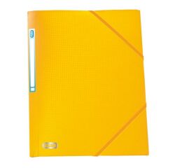 Chemise à élastique 3 rabats plastique Memphis OXFORD 24 x 32 cm dos 1,5 cm couleur