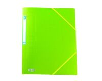 Chemise à élastique 3 rabats plastique Memphis Oxford 24 x 32 cm dos 1,5 cm couleur