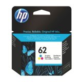 Cartouche HP 62 couleurs pour imprimante jet d'encre