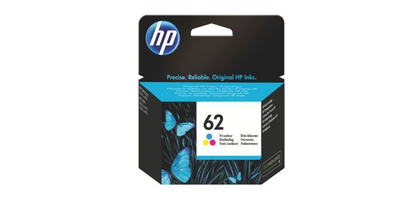 Cartouche HP 62 couleurs pour imprimante jet d'encre