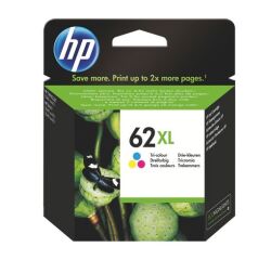 HP 62XL Cartucho original tricolor de alta capacidad (415 páginas)