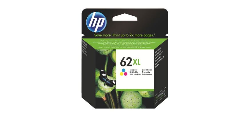 Cartouche HP 62XL haute capacité couleurs pour imprimante jet d'encre