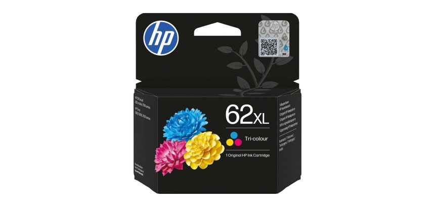 Cartridge HP 62XL high capacity colours for inkjet printer