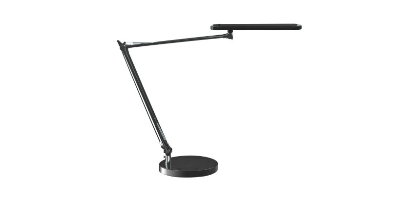 Lampe de bureau Led intégrée Mambo - Unilux - 7 W - Bras articulé 32 x 32 cm