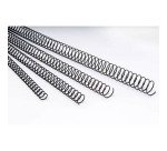 Espirales metálicas simples paso 5:1 16 mm Ø color negro Caja de 100