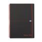 Cahier spirale Oxford Professionnel Black'N Red A5 14,8 X 21 cm - blanc ligné - 140 pages