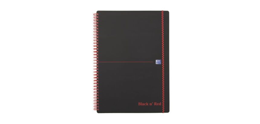 Cahier spirale Oxford Professionnel Black'n A5 14,8 X 21 cm - blanc ligné - 140 pages