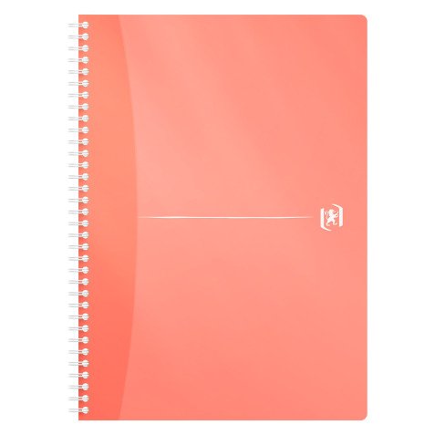 Cahier spirale Oxford My Colour A4 21 X 29,7 cm - petits carreaux - 100 pages