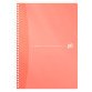 Cahier spirale Oxford My Colour A4 21 X 29,7 cm - petits carreaux - 100 pages