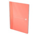Cahier spirale Oxford My Colour A4 21 X 29,7 cm - petits carreaux - 100 pages