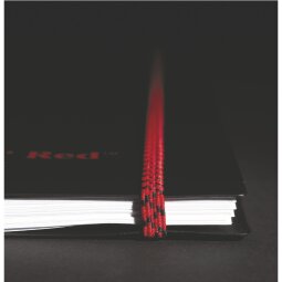 Spiraalschrift Oxford Professional Black'N Red A5 14,8 x 21 cm - wit gelijnd - 140 pagina's