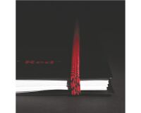 Cahier spirale Oxford Professionnel Black'N Red A5 14,8 X 21 cm - blanc ligné - 140 pages