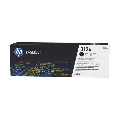 HP 312A (CF380A) tóner original negro