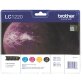 Pack of 4 colour cartridges Brother LC1220 for inkjet printer