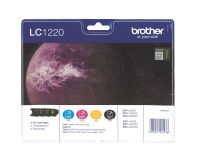 Brother LC1220 Pack cartouche de 4 couleurs pour imprimante jet d'encre