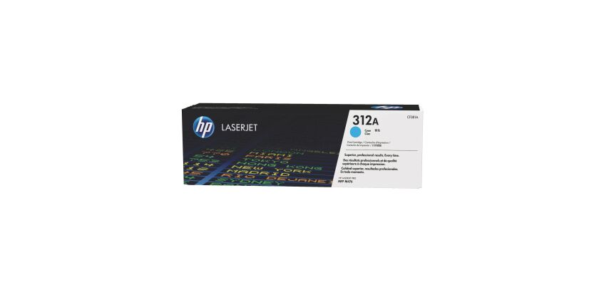HP 312A - CF38xA toners couleurs séparées pour imprimante laser