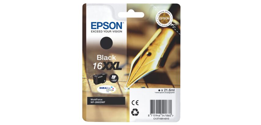 Cartridge Epson 16XXL very high capacity black for inkjet printer
