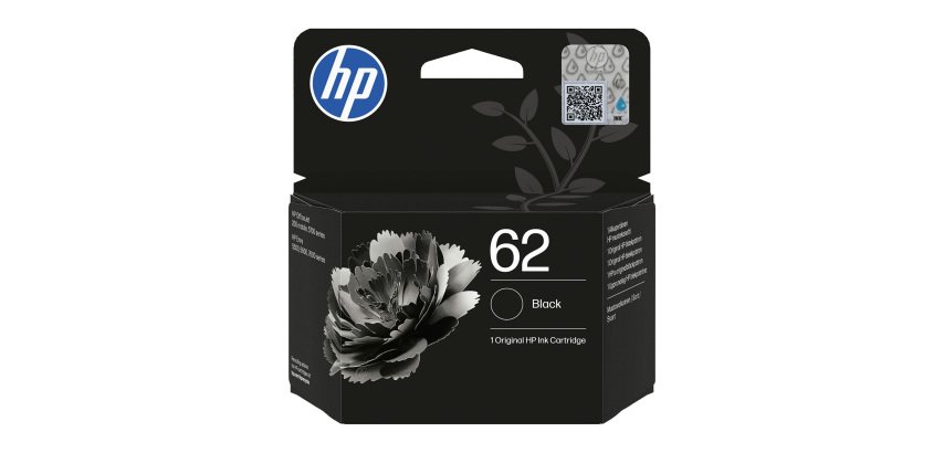 Cartridge HP 62 zwart voor inkjetprinter