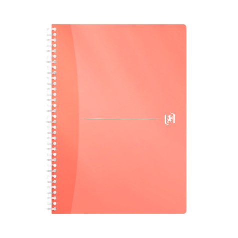 Cahier spirale Oxford My Colour A4 21 X 29,7 cm - petits carreaux - 180 pages