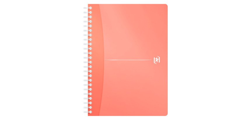 Cahier spirale Oxford My Colour A5 14,8 X 21 cm - blanc ligné - 180 pages