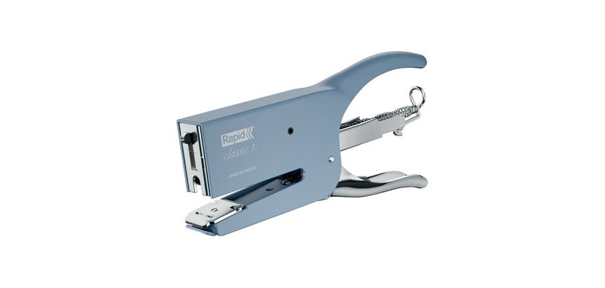 Grapadora de pinza Rapid K1 Classic Retro - grapas 26/6 y 26/8 - capacidad de 50 hojas
