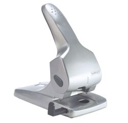 Perforadora de gran capacidad 2 agujeros Zero 65 Rapesco - capacidad de 65 hojas - gris
