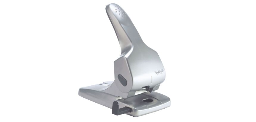 Perforateur gros travaux 2 trous Zero 65 Rapesco - capacité 65 feuilles - gris