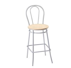 Sedia da bar alta Vilma faggio