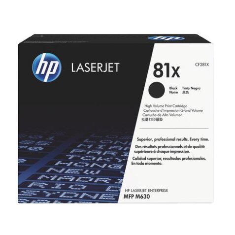 HP 81X- CF281X Toner haute capacité noir pour imprimante laser