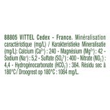Eau Vittel bouteille 1,5 L - carton de 12