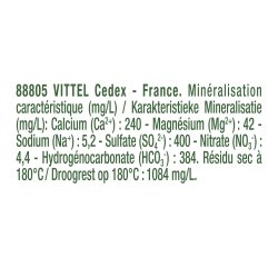 Eau Vittel bouteille 1,5 L - carton de 12