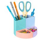 Pot à crayons plastique The Quarter EXACOMPTA 4 compartiments