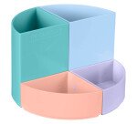 Pot à crayons plastique The Quarter EXACOMPTA 4 compartiments