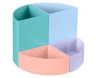 Pot à crayons plastique The Quarter EXACOMPTA 4 compartiments