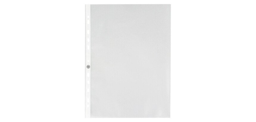 Perforated sleeves Bruneau A4 grained polypropylene 9/100e - box of 250