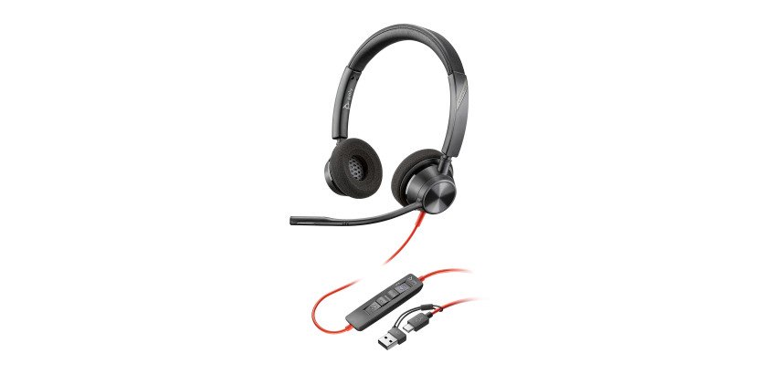 Auriculares con cable HP Poly Blackwire C3320 biaural USB-A/C