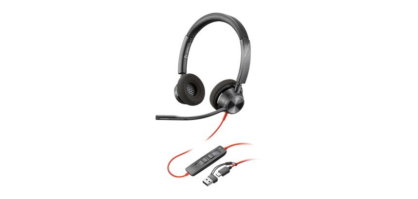 Auriculares con cable HP Poly Blackwire C3320 biaural USB-A/C