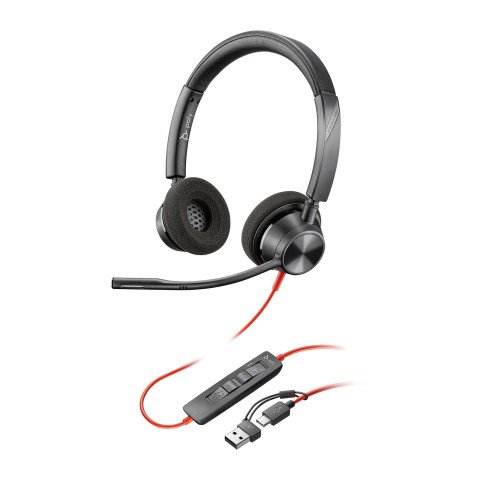 Auriculares con cable HP Poly Blackwire C3320 biaural USB-A/C