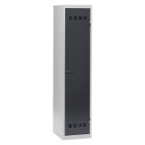 Vestiaire 1 colonne Color monobloc industrie salissante - A code - anthracite