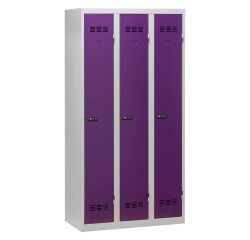 Vestiaire Color monobloc industrie propre - serrure à code
