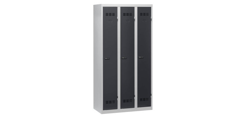 Vestiaire Color monobloc industrie propre - serrure à code