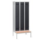 Vestiaire Color monobloc industrie propre - serrure à code