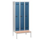 Vestiaire Standard - 3 colonnes monobloc/industrie propre - A code