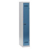 Vestiaire 1 colonne Color monobloc industrie propre - A code - bleu