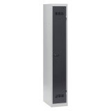 Vestiaire 1 colonne Color monobloc industrie propre - A code - anthracite