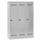 Vestiaire Standard - 3 colonnes monobloc/industrie salissante - A code